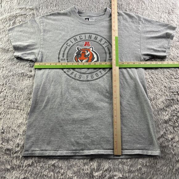 Cincinnati Bengals Shirt Mens Large Gray Orange White NFL Football Short Sleeve - Picture 4 of 7